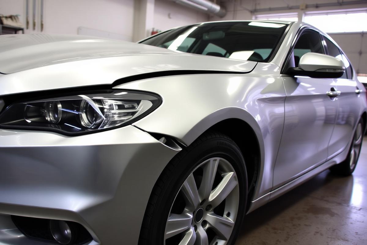 Collision repair comparison — before