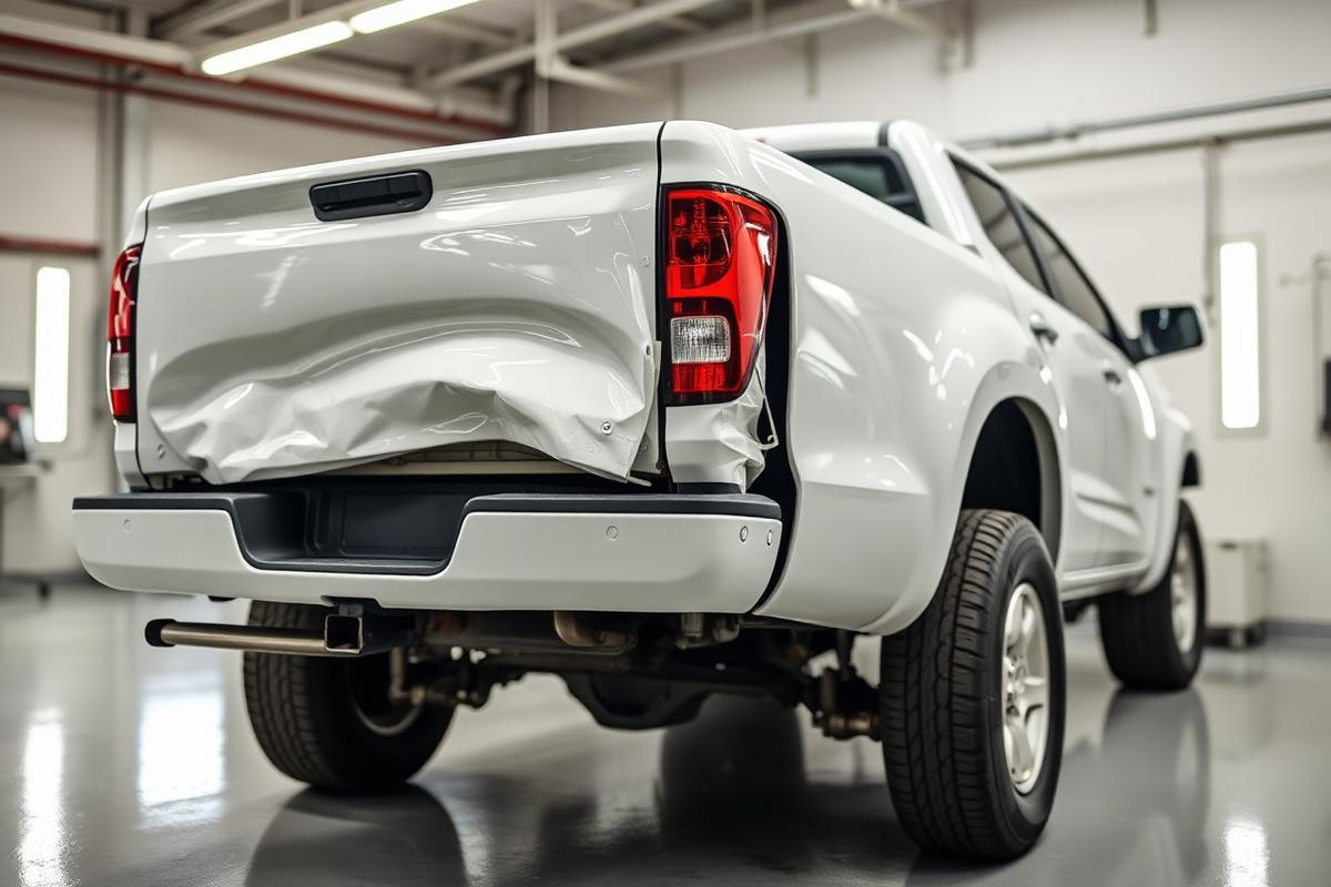 Collision repair comparison — before